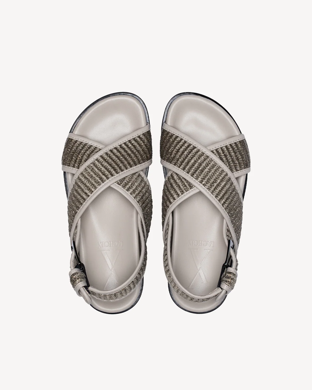 Bianca Raffia Sandals Taupe - Image 4