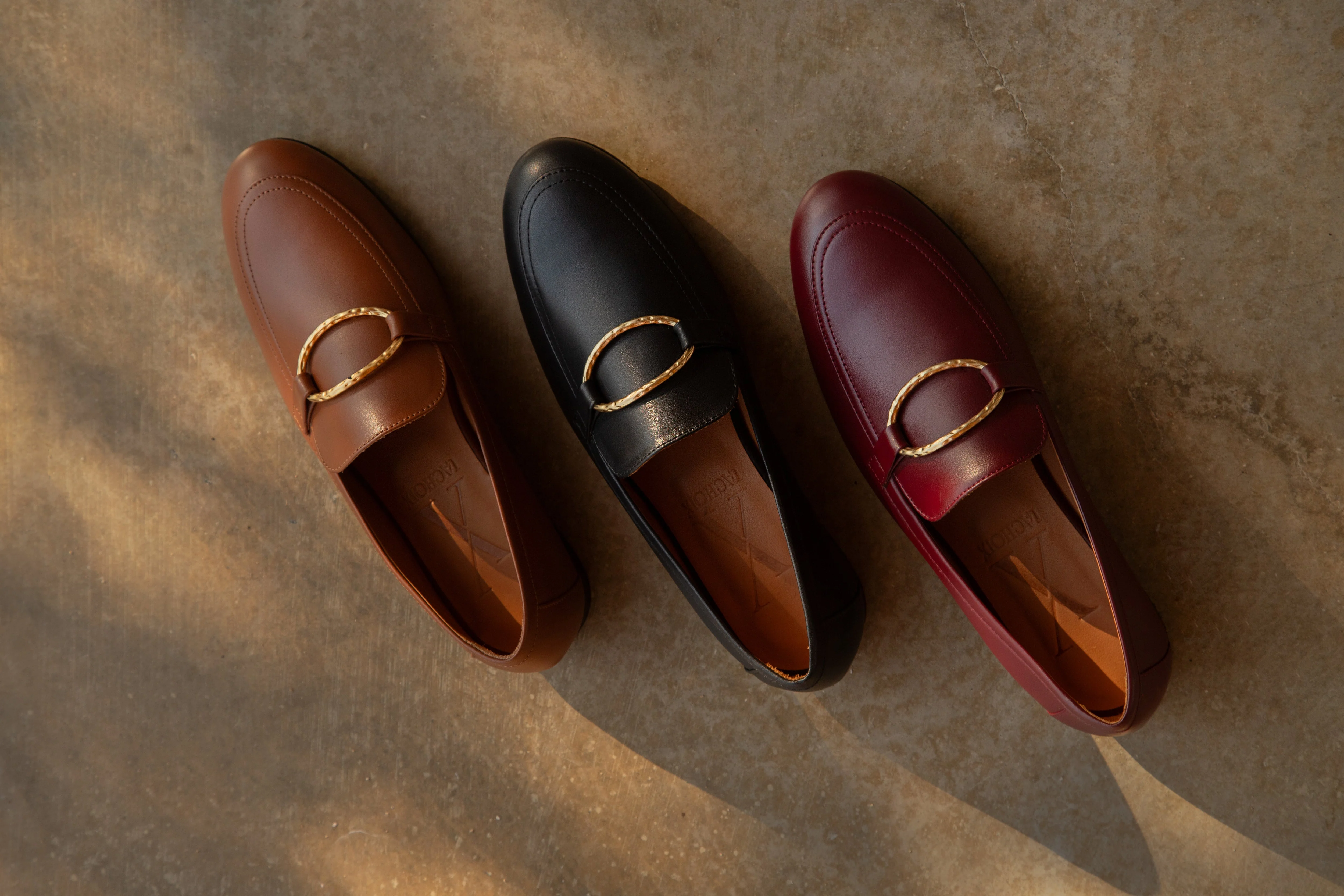 Burgundy Tomboy Chic Loafers - Image 5