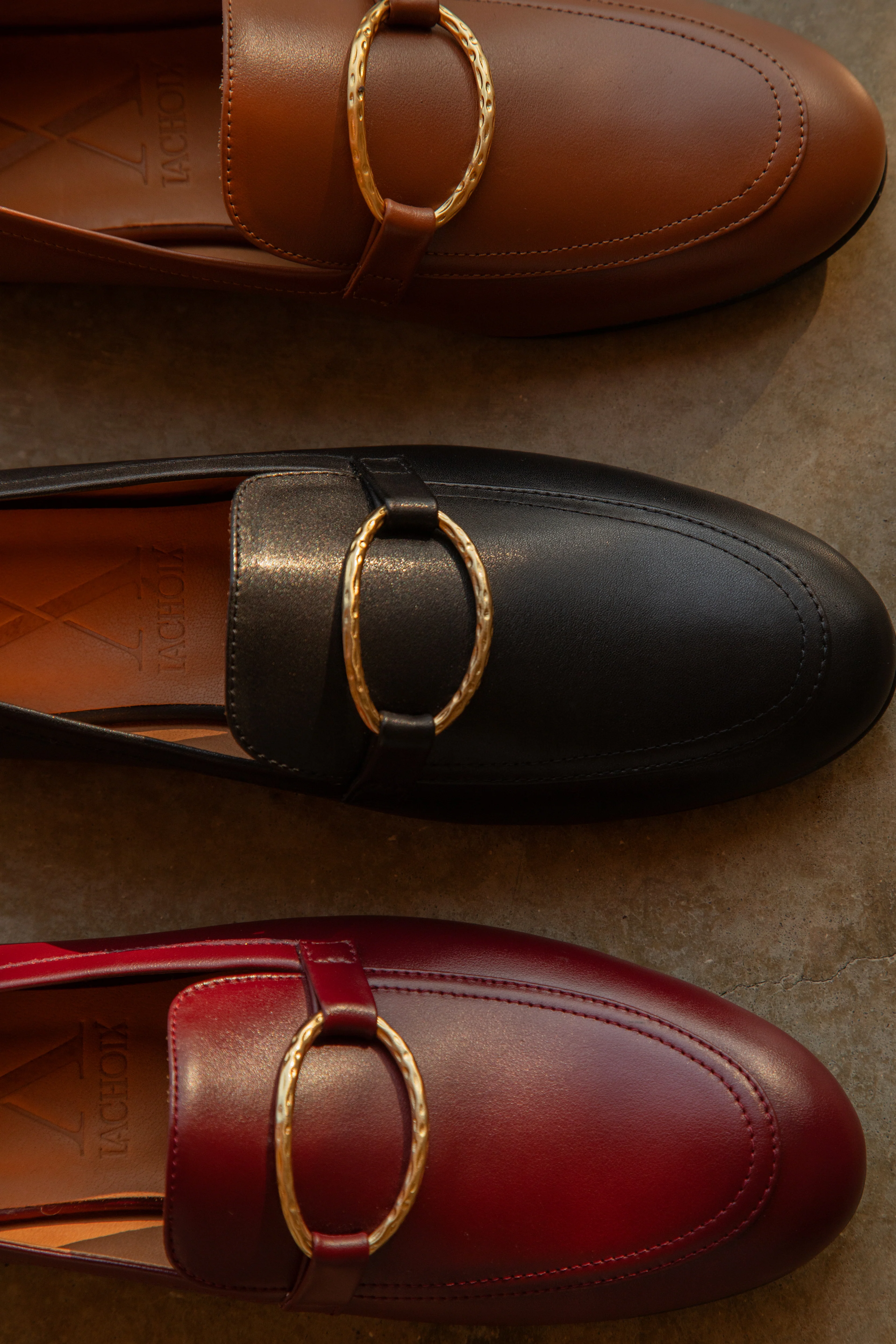 Cognac Tomboy Chic Loafers - Image 8