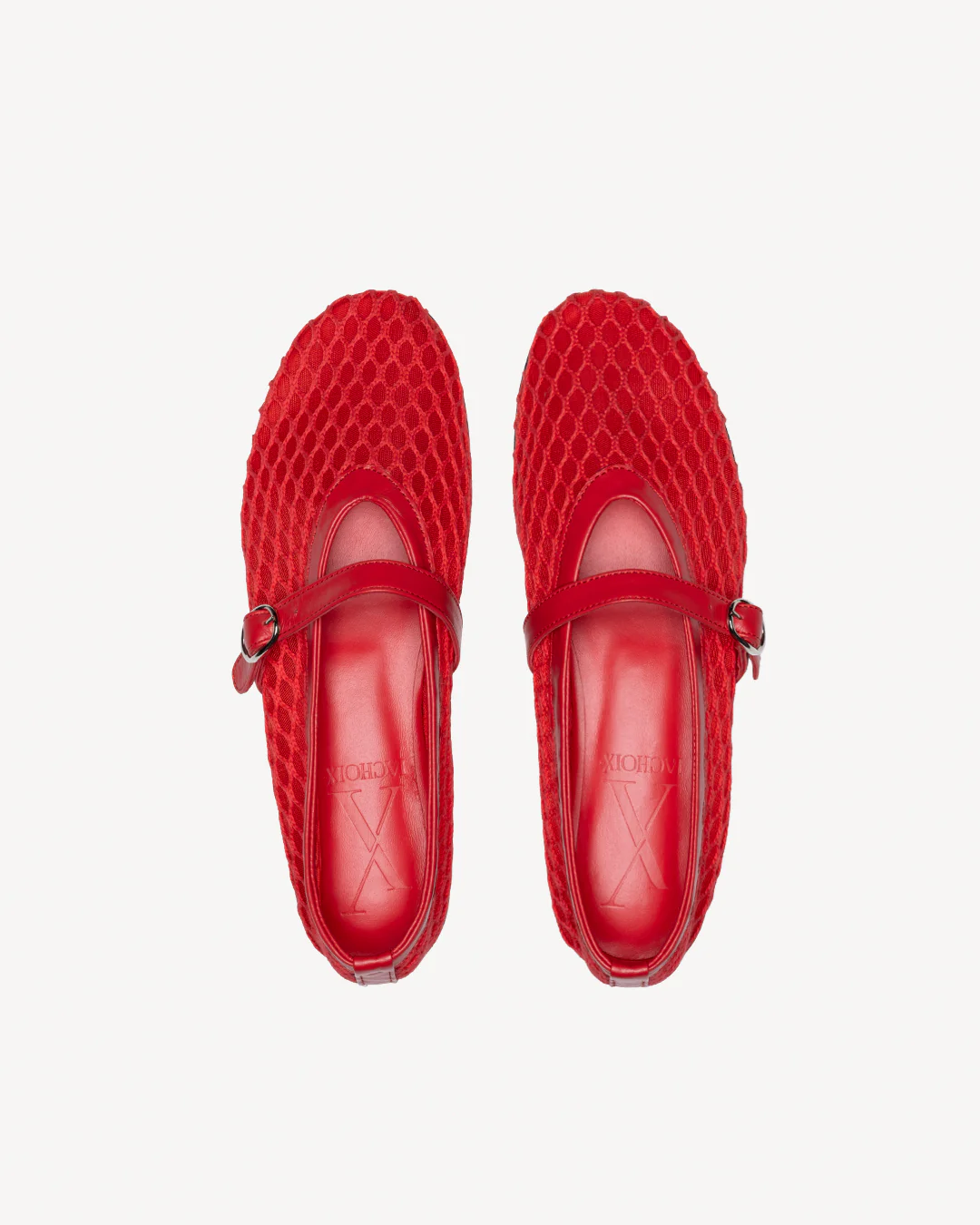 Lola Mary Jane Red Mesh - Image 3