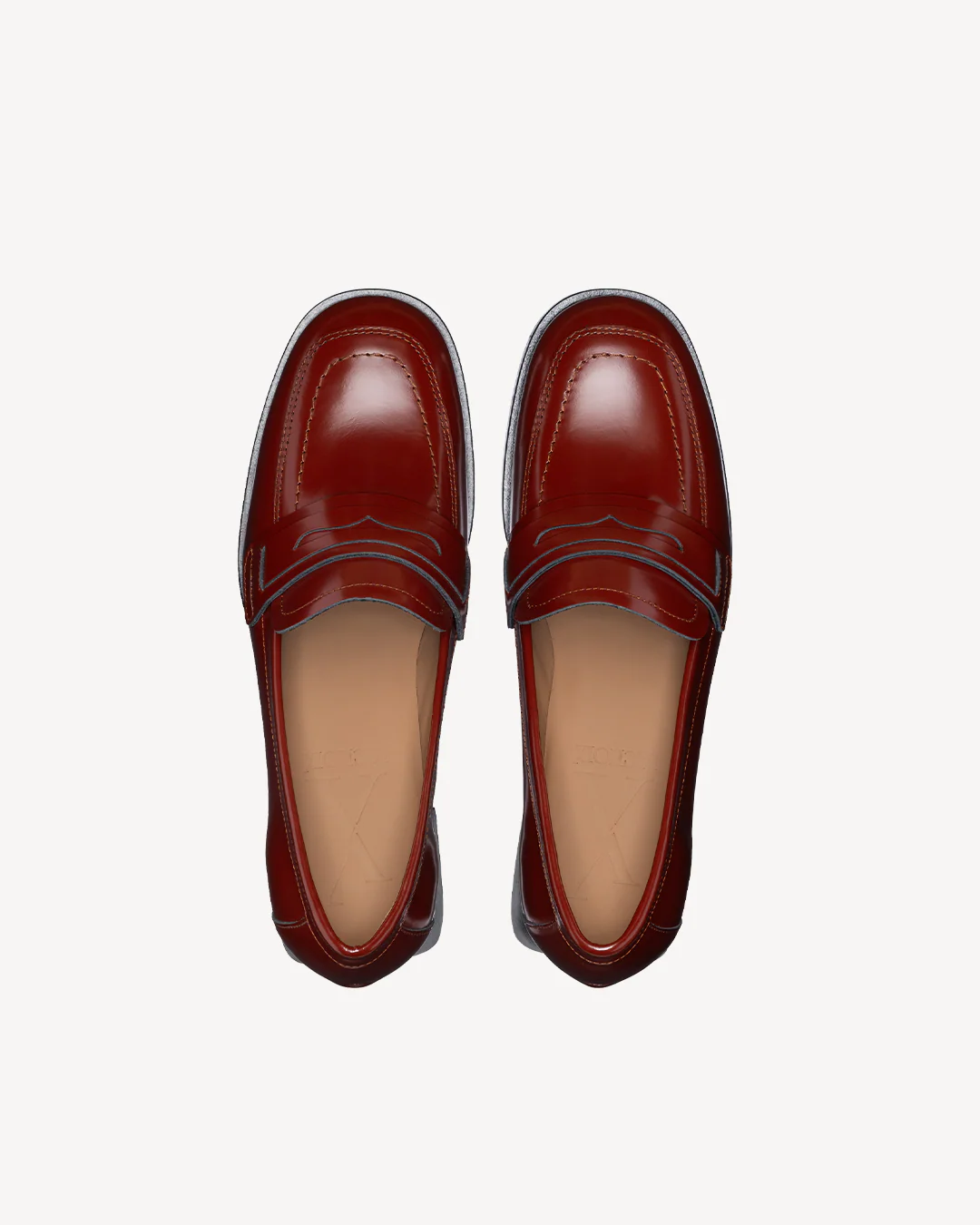 Maroon Mid-Heel Loafer - Image 6