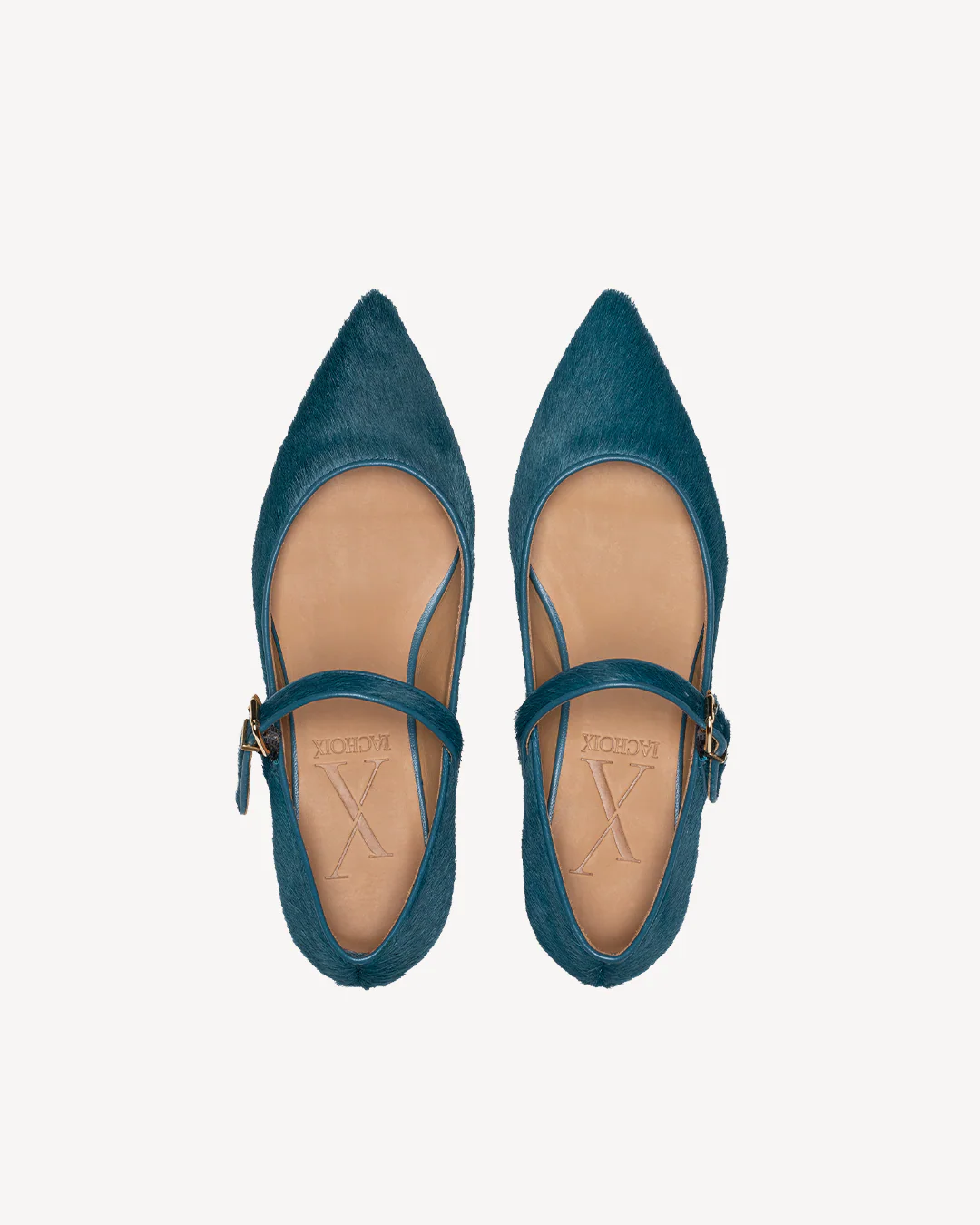 Mary Jane Petrol Calf Hair - Image 8