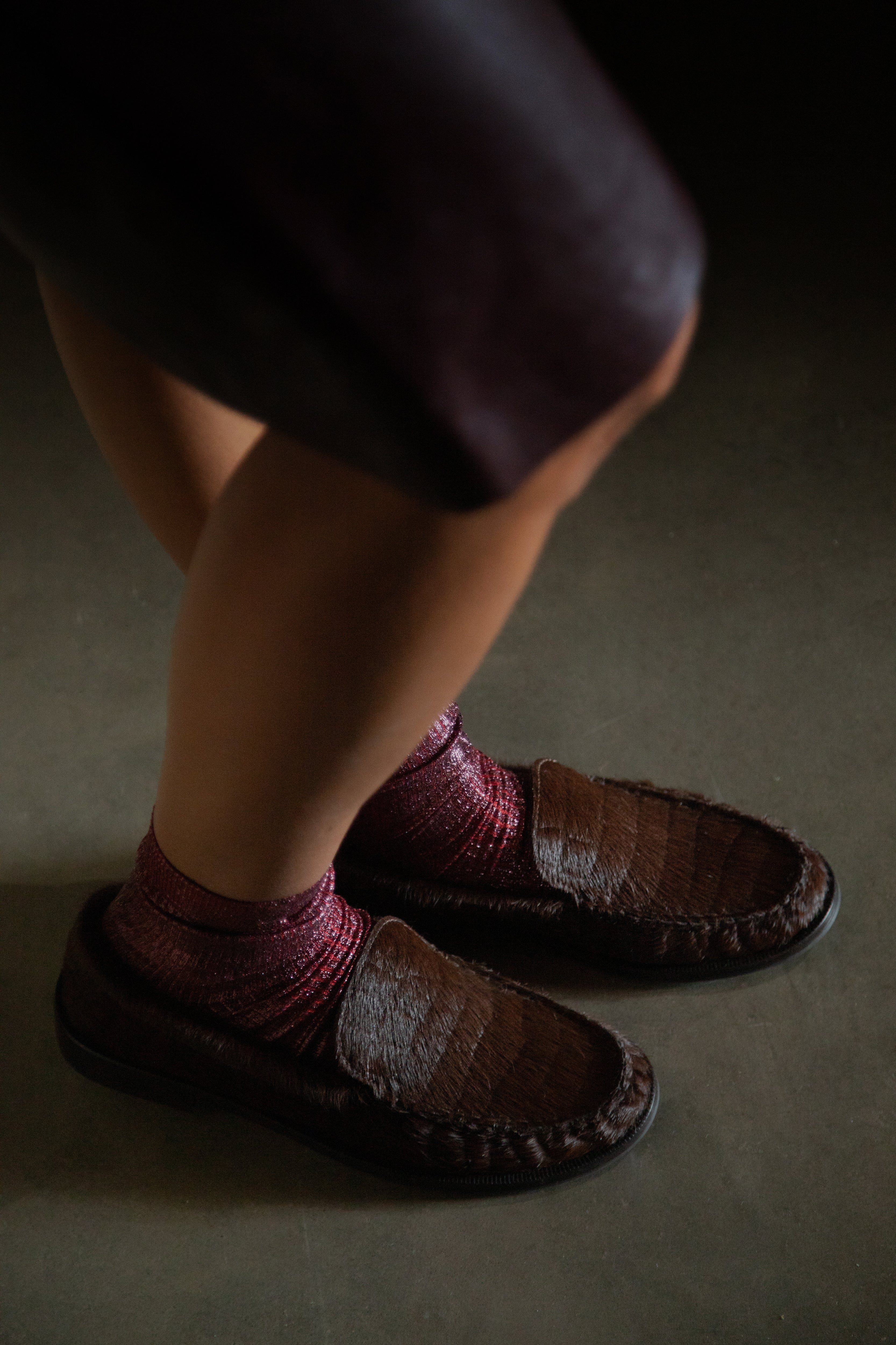 Moccasin Calf Hair Brown - Image 3