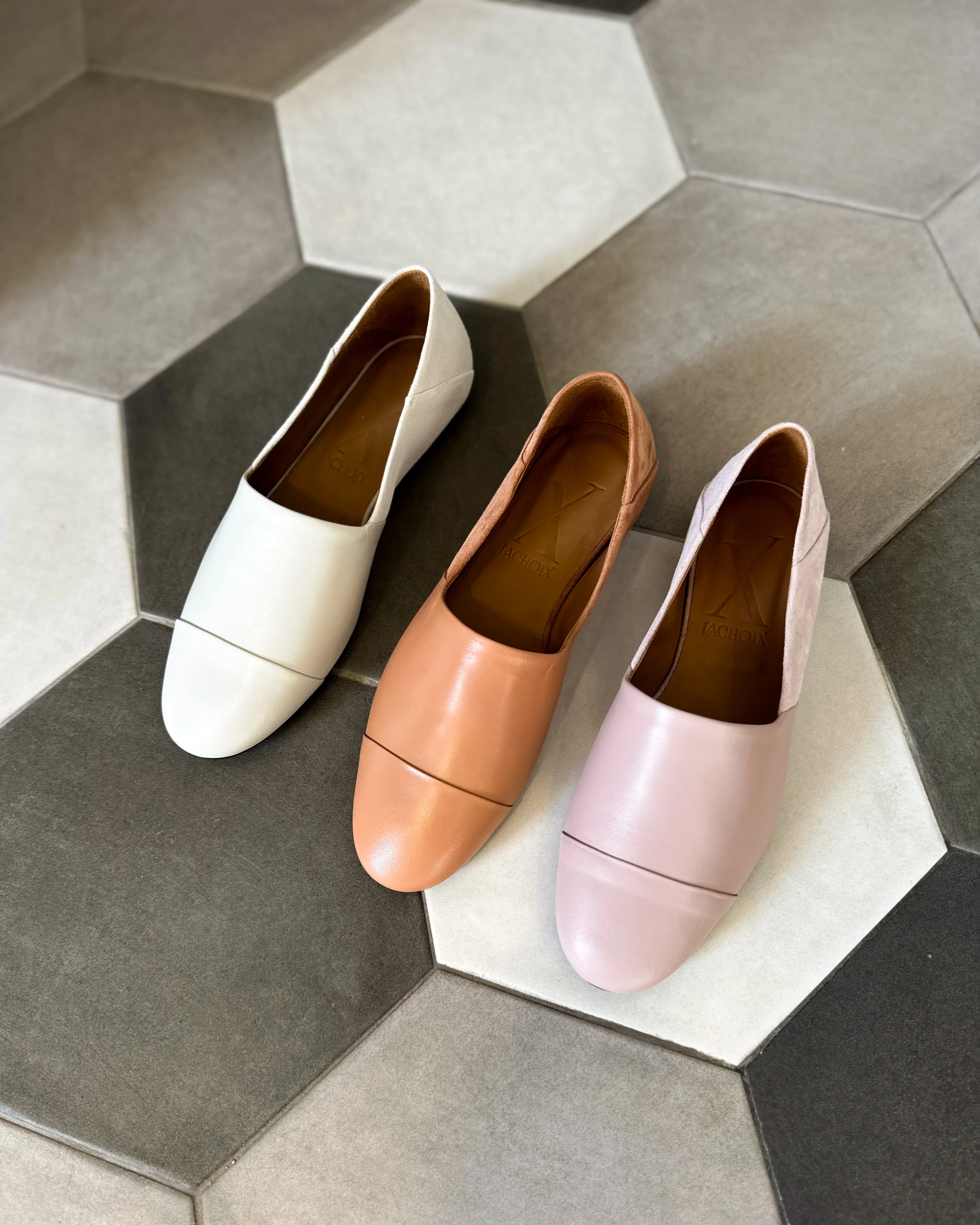 Pale Rose Slip-On Leather and Suede - Image 5