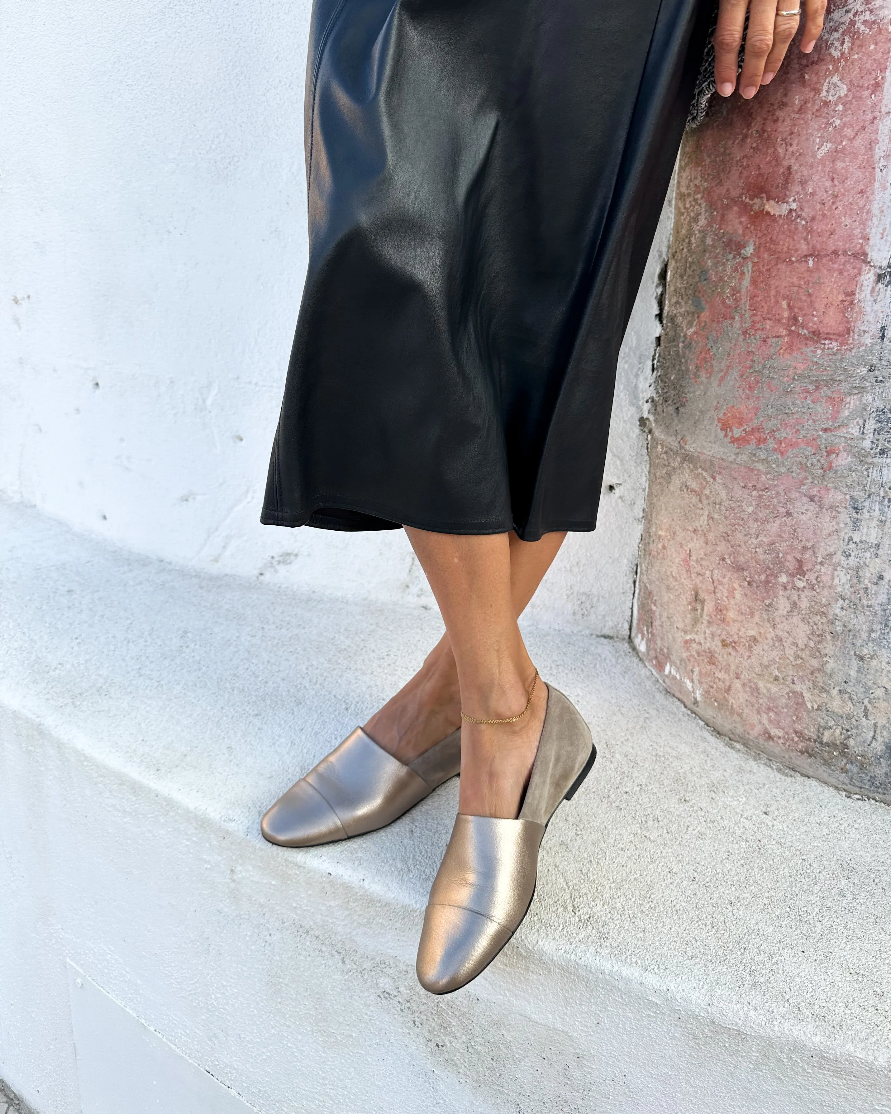 Sand Slip-On Leather and Suede - Image 3
